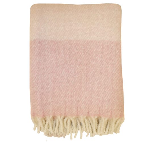 Quinn pläd 130x170 rosa