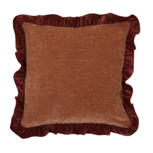 Selma kuddfodral vinröd 45x45