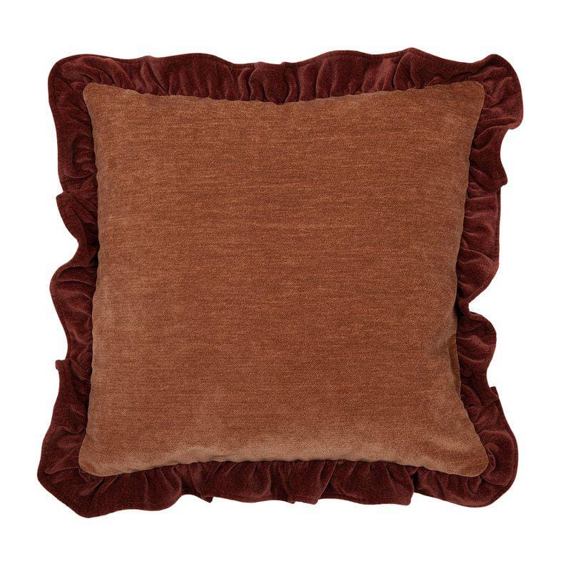 Selma kuddfodral vinröd 45x45