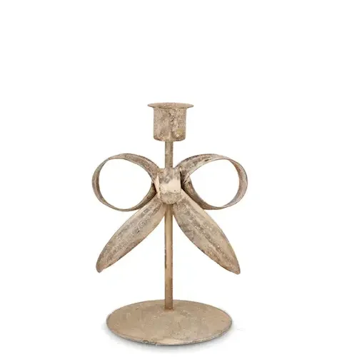 Ljusstake Emilia Floral Beige S
