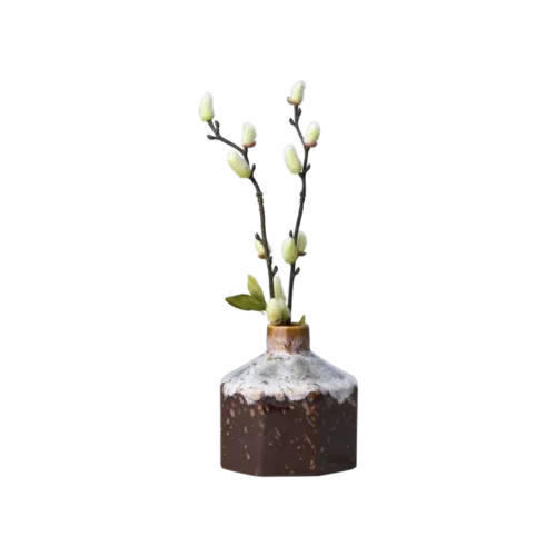 LAVA Vas Mörkbrun Ø9xH9.5 cm